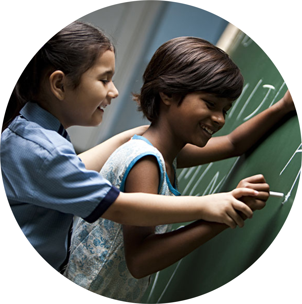 Children playing outdoors